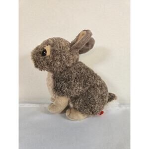 Wild Republic 8 Inch Brown And Gray Bunny Rabbit Plush Stuffed Animal